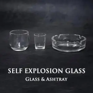 Self Explosion Glass & Ashtray Magic Tricks Gimmicks Props